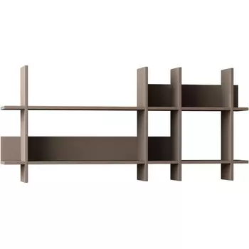 Полка Прямая BEADS BOOKCASE (Дерево/Бежевый) LEVE