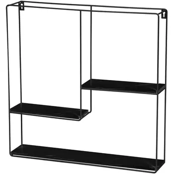 Полка Square черная черный мрамор УТ000036383 Stool Group