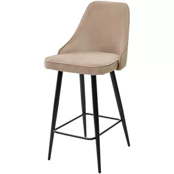 Полубарный стул #5, велюр/ черный каркас (H=68cm) M-City NEPAL-PB 461MC03836
