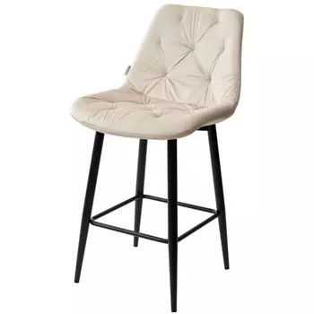 Полубарный стул G062-03 светлый беж, велюр (H=65cm) M-City YAM 628M04269