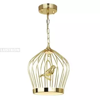 Подвесной светодиодный светильник с птичками в форме клетки Favourite Chick 1930-2P