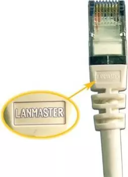 Патч-корд UTP кат.5e, 5 м, RJ45-RJ45, белый, LSZH, Lanmaster (LAN-PC45/U5E-5.0-WH)