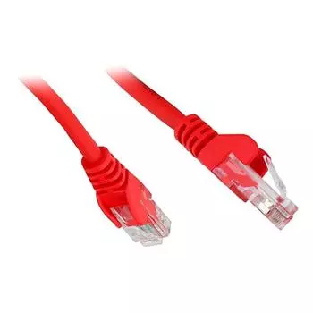 Патч-корд UTP кат.5e, 5 м, RJ45-RJ45, красный, LSZH, Lanmaster (LAN-PC45/U5E-5.0-RD)