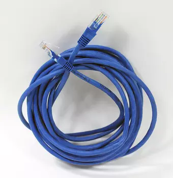 Патч-корд UTP кат.5e, 5м, RJ45-RJ45, синий, TELECOM (NA102-L-5M)
