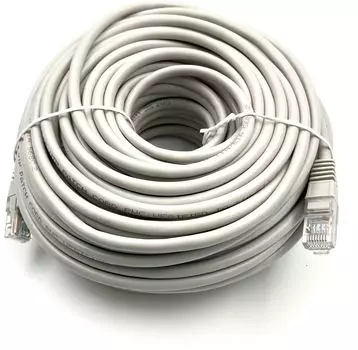 Патч-корд UTP кат.5e, 30 м, RJ45-RJ45, серый, CCA, LSZH, Buro UTP-5E-30M-G-LSZH (UTP-5E-30M-G-LSZH)