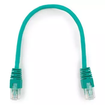 Патч-корд UTP кат.6 0.25м, RJ45-RJ45, зеленый, Cablexpert (PP6U-0.25M/G)