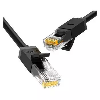 Патч-корд UTP кат.6, 10 м, RJ45-RJ45, черный, UGREEN NW102 (20164)