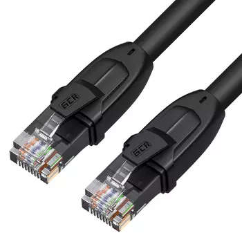 Патч-корд UTP кат.6, 1 м, RJ45-RJ45, черный, CU, Greenconnect (GCR) PROF GCR-LNC603 (GCR-52580)