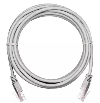 Патч-корд UTP кат.6, 1м, RJ45-RJ45, серый, CU, 10 шт., NETLAN (EC-PC4UE55B-BC-PVC-010-GY-10)