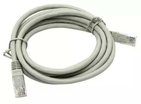 Патч-корд UTP кат.6 2м, RJ45-RJ45, серый