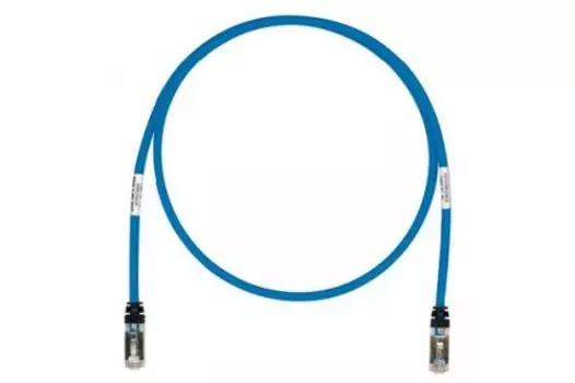 Патч-корд UTP кат.6, 2м, RJ45-RJ45, синий, LSZH, PANDUIT (UTPSP2MBUY)