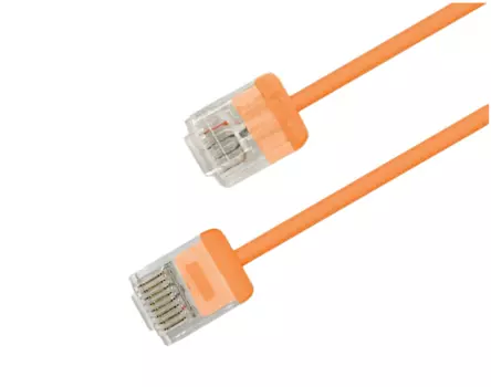 Патч-корд UTP кат.6, 3м, RJ45-RJ45, оранжевый, LSZH, Hyperline (PC-LPU-UTP-RJ45-RJ45-C6-3M-LSZH-OR)