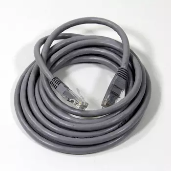 Патч-корд UTP кат.6 3м, RJ45-RJ45, серый, TELECOM (NA102-UTP-C6-3M)