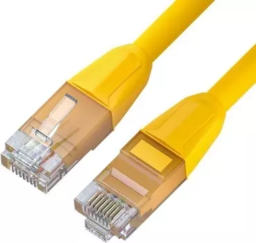 Патч-корд UTP кат.6, 3м, RJ45-RJ45, желтый, Greenconnect GCR (GCR-52792)
