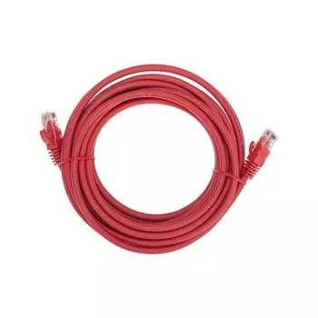 Патч-корд UTP кат.6, 5 м, RJ45-RJ45, красный, CU, LSZH, REXANT (02-0293-5)