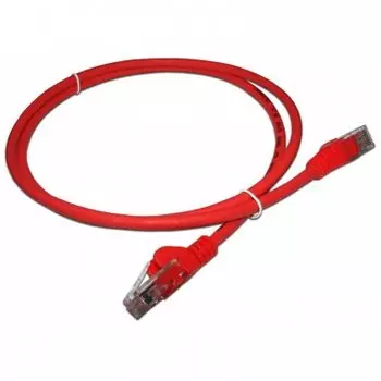 Патч-корд UTP кат.5e, 3 м, RJ45-RJ45, красный, LSZH, Lanmaster (LAN-PC45/U5E-3.0-RD)