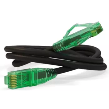 Патч-корд UTP кат.6a, 5 м, RJ45-RJ45, черный, CU, LSZH, Hyperline (PC-LPM-UTP-RJ45-RJ45-C6a-5M-LSZH-BK)