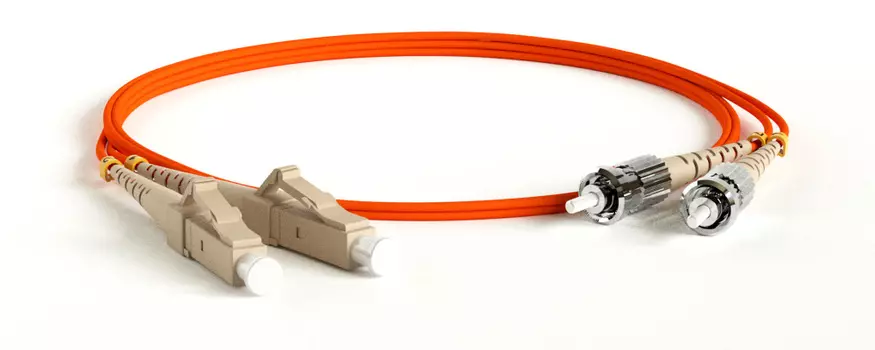 Патч-корд оптический Hyperline, LC/PC-ST/PC, многомодовый, 50/125, OM2, двойной, 3м, оранжевый (FC-D2-50-LC PR-ST PR-H-3M-LSZH-OR)