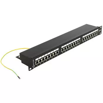 Патч-панель 5bites LY-PP5-30 FTP cat.5e, 24-порта, Krone IDC 19"