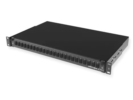 Патч-панель в шкаф 19" 1U, неукомплектованная, порты: 24 x LC Duplex/SC Simplex, черный, Patchwork (10300001)