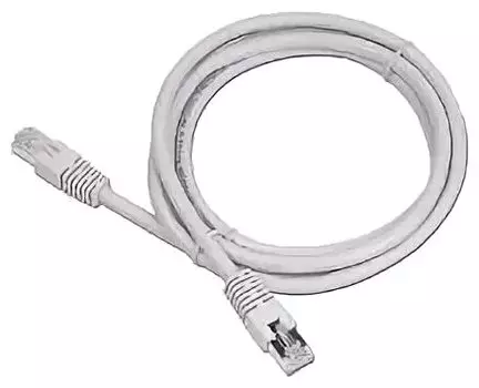 Патч-корд UTP кат.5e, 3 м, RJ45-RJ45, серый, CCA, Bion (BPC-U5E101-3M)