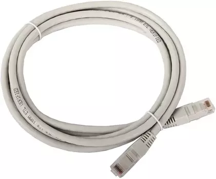 Патч-корд UTP кат.5e, 3 м, RJ45-RJ45, серый, Neomax (NM13001-030)