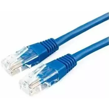 Патч-корд UTP кат.5e, 3 м, RJ45-RJ45, синий, CCA, Bion (BPC-U5E101-3M-BL)