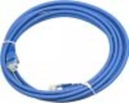 Патч-корд UTP кат.5e, 3 м, RJ45-RJ45, синий, LSZH, Lanmaster (LAN-PC45/U5E-3.0-BL)