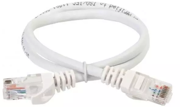 Патч-корд UTP кат.5e, 3м, RJ45-RJ45, белый, ITK (PC08-C5EU-3M)