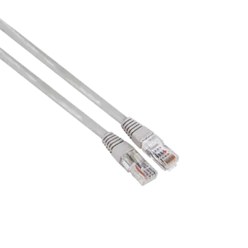 Патч-корд UTP кат.5e, 3м, RJ45-RJ45, серый, Hama H-200910 (00200910)
