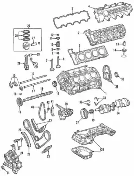 цепь ГРМ! разъемная однорядная\ MB W203/W211/W163/W463 2.4-2.2CDi 97> 003 997 88 94