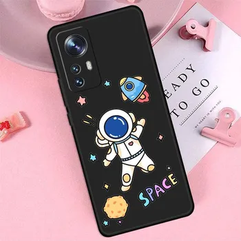 Чехол из мягкого мультяшного силикона TPU с изображением астронавта для Xiaomi Mi 12S 10 10T 11X 12 Pro 10S 11i 12X 11T 11 Lite 10 Xiaomi Mi 11