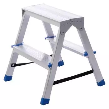 Стремянка алюминиевая STAIRS двухсекционная 2x2 ступени AS202