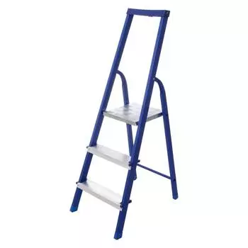 Стремянка стальная STAIRS ЛЮКС односекционная с органайзером 3 ступени CS03LX