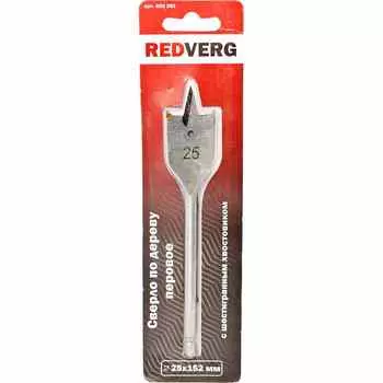 Сверло по дереву REDVERG HCS 25х152мм перовое (600281)