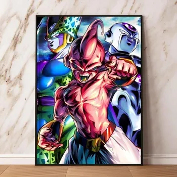 Печать на холсте, Dragon Ball Wukong House, украшение дома, живопись, подвесные подарки, эстетика художественных подарков 21cm30cm NoFrame