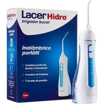Беспроводной портативный ирригатор полости рта Lacer HIDRO с быстрой и эффективной очисткой межзубных промежутков 4 режима чистки 7 уровней давления Эргономичный и компактный дизайн