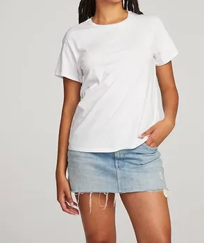 Повседневная футболка Essential Crew Neck белого цвета Chaser