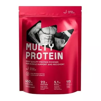 PROTEIN REX Коктейль со вкусом бананового мороженого Multy Protein
