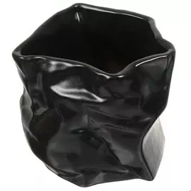 Кашпо керамика, черное, Креатив 1 Сорт, 10 001 269