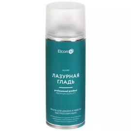 Эмаль аэрозольная, Elcon, декоративная, быстросохнущая, силикон-акриловая, матовая, лазурная гладь, 520 мл