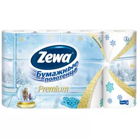 полотенца кухонные ZEWA Премиум Декор 4шт/уп. 2-слойные