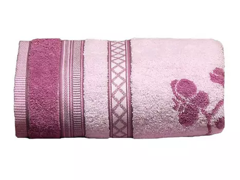 полотенце махр. CLEANELLY Рамэто 70х140см пестротканое розовое, арт.ПЦ-734-1250
