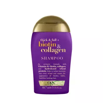 OGX Шампунь для тонких волос с биотином и коллагеном тревел / Travel Thick And Full Biotin And Collagen Shampoo 88,7 мл