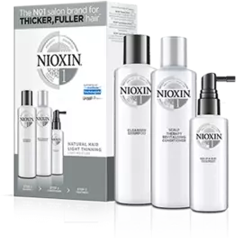 NIOXIN Набор для волос Система 1 (шампунь очищающий 150 мл, кондиционер увлажняющий 150 мл, маска питательная 50 мл)