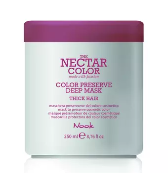 NOOK Маска для ухода за жесткими окрашенными волосами / Color Preserve Deep Mask - Thick Hair to preserve cosmetic color 250 мл