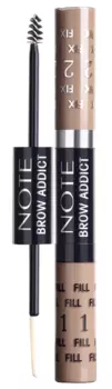NOTE COSMETICS Гель-тинт многофункциональный для бровей 01 / Brow Addict 2 х 5 мл