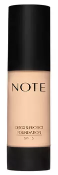 NOTE COSMETICS Основа тональная защитная с детокс-эффектом 103 / DETOX AND PROTECT FOUNDATION PUMP SPF15 35 мл