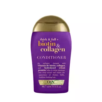 OGX Кондиционер для тонких волос с биотином и коллагеном тревел / Thick And Full Biotin And Collagen Conditioner 88,7 мл