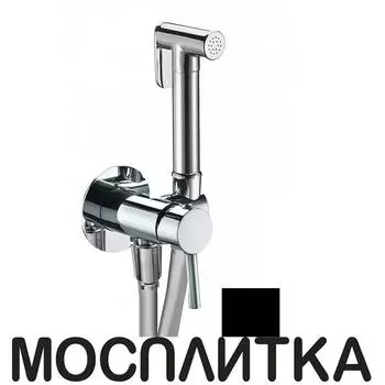 Гигиенический душ со смесителем Webert Sax Evolution SE870303560, черный матовый